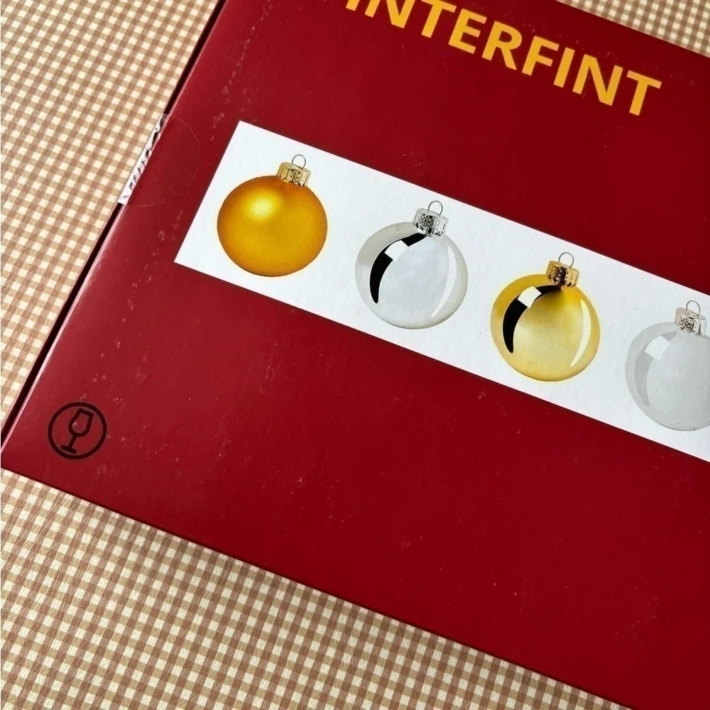 IKEA VINTERFINT BOX OF 20‎ GLASS MULTICOLOR ORNAMENTS. NEW